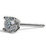 Solo Spark — 0.5ct GRA Certified Moissanite Single Stud for Men in Sterling Silver