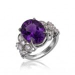 Ten Carat Reign — 10ct Natural Amethyst Ring in Sterling Silver Ten Carat Reign — 10ct Natural Amethyst Ring in Sterling Silver