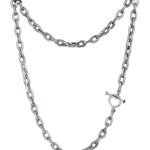 The Signature Link — Handmade Sterling Silver Chain Necklace, Toggle Clasp
