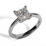 The Crown Point Moissanite Ring — 1–4ct D/VVS1 GRA Graded Princess Cut The Crown Point Moissanite Ring — 1–4ct D/VVS1 GRA Graded Princess Cut