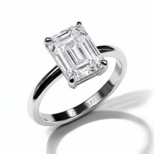 The Chic Frame — 1ct Lab-Grown Emerald Cut Diamond Ring