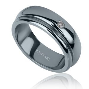 Gentle Arc Diamond Ring