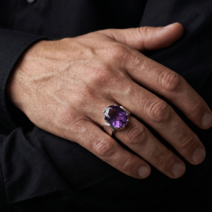 Imperium — Men's Natural Diamond Band Ring in Sterling Silver