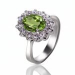 The Gem of the Sun — Natural Peridot Ring in Sterling Silver