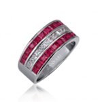 The Beauty of Dusk — Ruby Cufflinks in Sterling Silver The Beauty of Dusk — Ruby Cufflinks in Sterling Silver