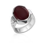 Aqeeq-e-Yamini — Men’s Natural Yemeni Aqeeq (Agate) Ring in Sterling Silver Aqeeq-e-Yamini — Men’s Natural Yemeni Aqeeq (Agate) Ring in Sterling Silver