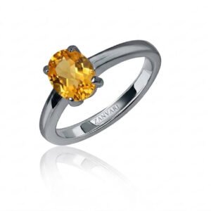 Honey Dreams — 1–2ct Natural Citrine Ring in Sterling Silver