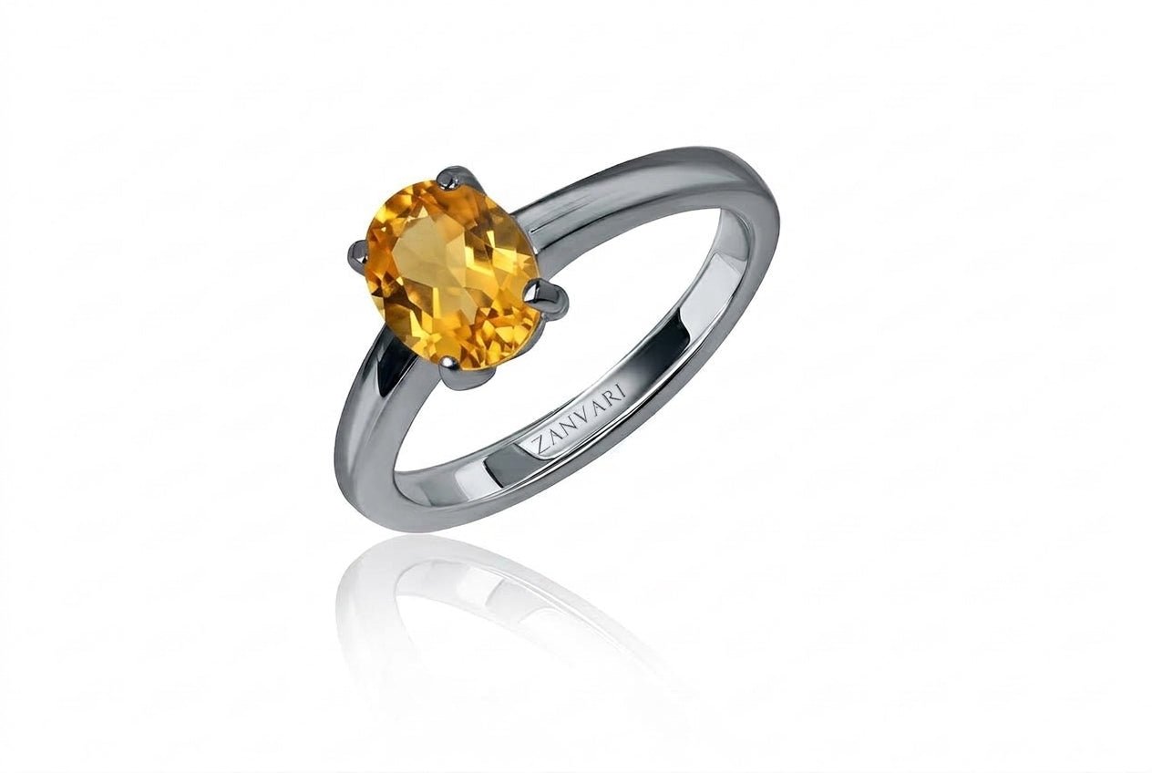 Honey Dreams — 1–2ct Natural Citrine Ring in Sterling Silver