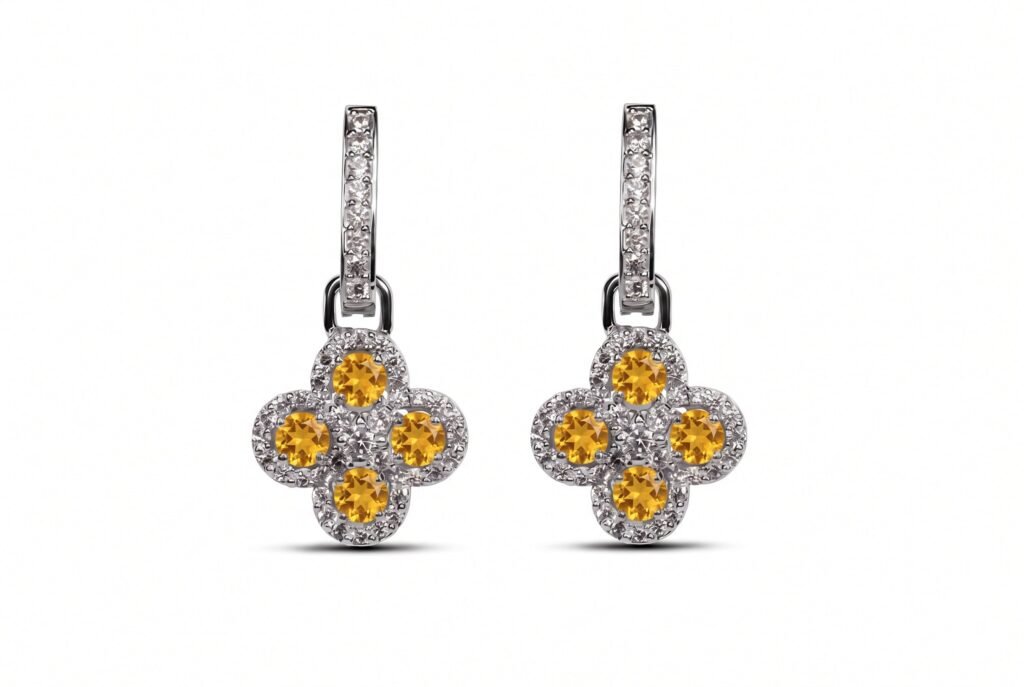 Honey Drops — Lab-Created Citrine Earrings Honey Drops — Lab-Created Citrine Earrings
