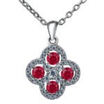 Ember Drops — Lab-Created Ruby Necklace Ember Drops — Lab-Created Ruby Necklace