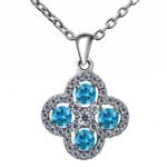 Frost Drops — Lab-Created Blue Topaz Necklace
