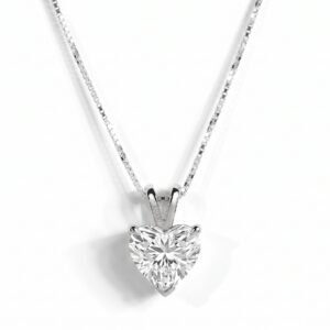 The Heart Stone of Moissanite Necklace — 1ct D/VVS1 GRA Graded Heart Cut
