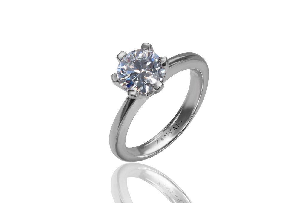 Modern Symbol of Commitment — 1ct IGI Certified Lab Grown Diamond Ring in Sterling Silver