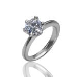 Modern Symbol of Commitment — 1ct IGI Certified Lab Grown Diamond Ring in Sterling Silver