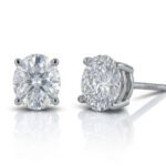 The Daily Glow Studs — 1ct Lab-Grown Oval Diamond Studs