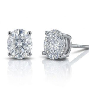 The Daily Glow Studs — 1ct Lab-Grown Oval Diamond Studs