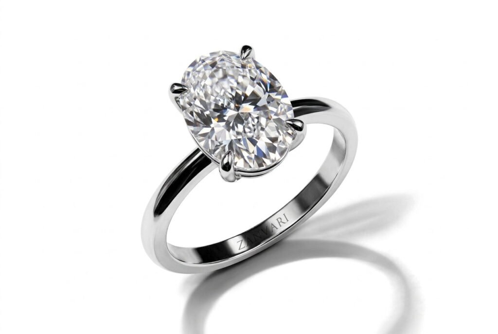The Glow Girl Solitaire — 2ct Lab-Grown Oval Diamond Ring