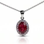 Jewel of Flame — 3-4 ct Natural Ruby Pendant in Sterling Silver