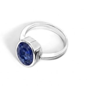 The Depth of Sapphire — Men's 5–8ct Natural Sapphire Ring in Sterling Silver