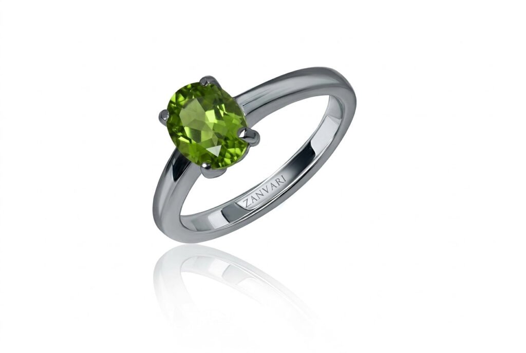 Meadow Dreams — 1–2ct Natural Peridot Ring in Sterling Silver Meadow Dreams — 1–2ct Natural Peridot Ring in Sterling Silver