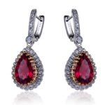 Hurrem Sultan — Lab-Created Ruby Earrings in Sterling Silver Hurrem Sultan — Lab-Created Ruby Earrings in Sterling Silver