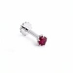 The Tiniest Touch Of Red — Natural Ruby (Yaqoot) Nose Pin in Sterling Silver The Tiniest Touch Of Red — Natural Ruby (Yaqoot) Nose Pin in Sterling Silver