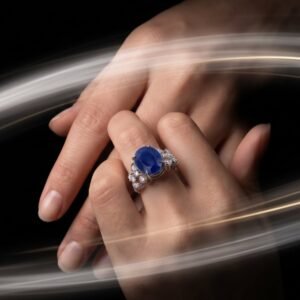 The Valor — Men's Moissanite Band Ring in Sterling Silver