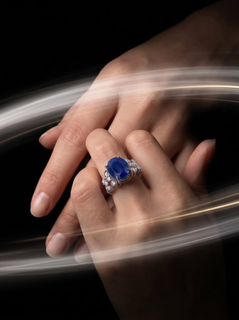 The Valor — Men’s Moissanite Band Ring in Sterling Silver