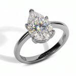 Drop Of Dawn Moissanite Ring — 1–3ct D/VVS1 GRA Certified Pear Cut Drop Of Dawn Moissanite Ring — 1–3ct D/VVS1 GRA Certified Pear Cut