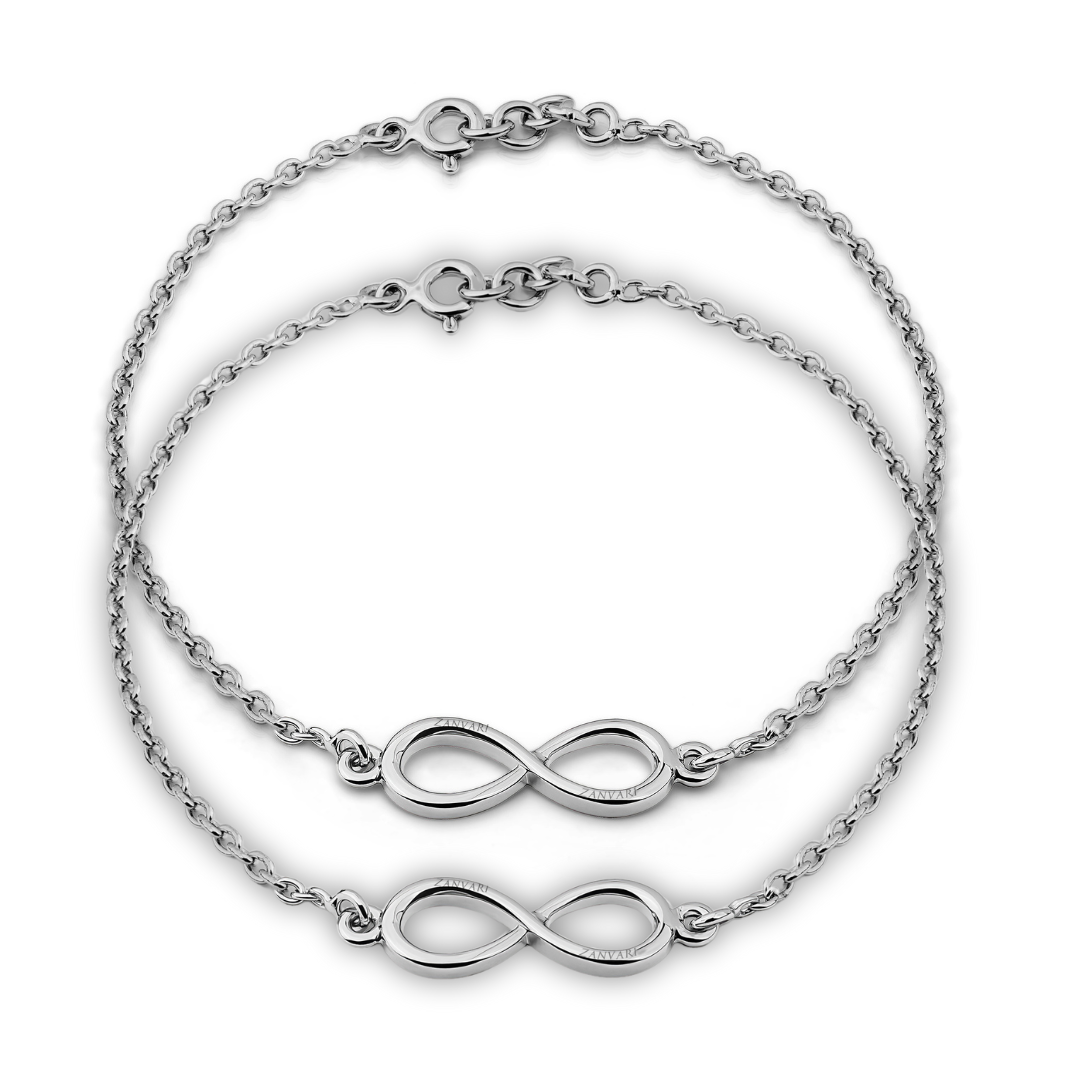 Endless Bond — Infinity Friendship Bracelet in Sterling Silver
