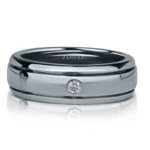 The Band of Ravah — Men's Moissanite Ring in Sterling Silver