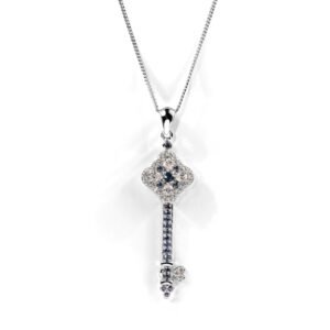 Sensational Sapphire Locket — Natural Sapphire (Neelam) Pendant in Sterling Silver
