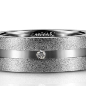 Midnight Muse — Men's 3–5 Cent Diamond Ring in Sterling Silver