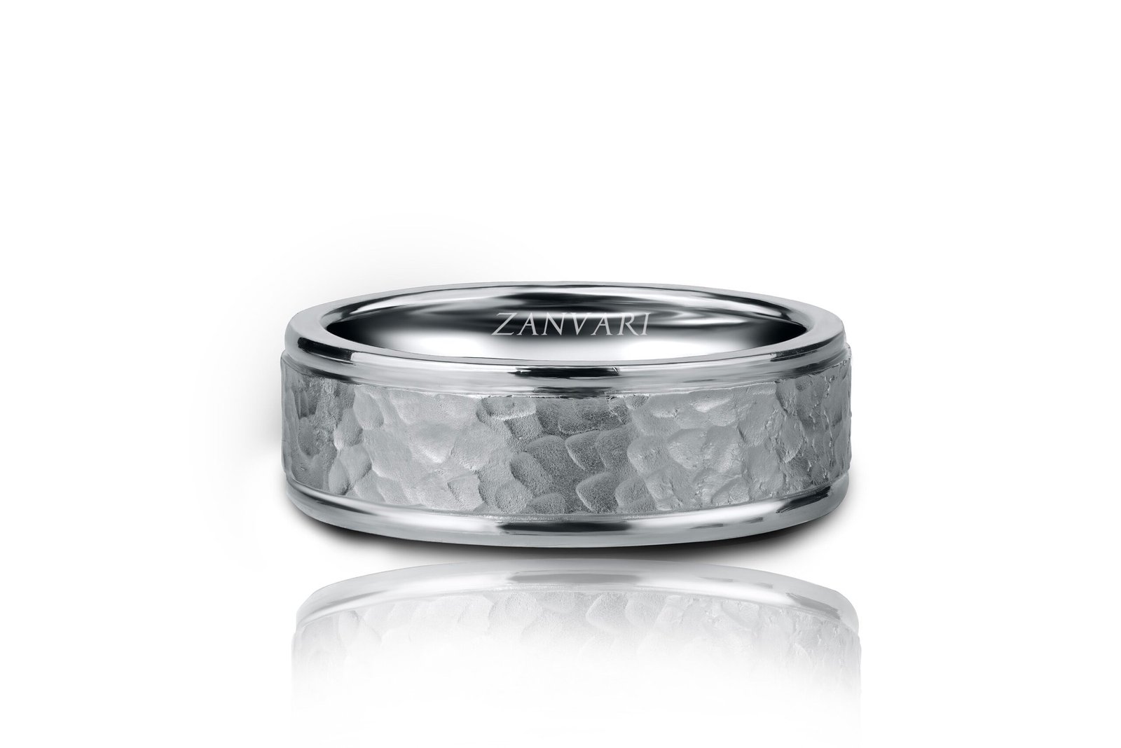 The Band of Zaviyar — Men's Faceted Ring in Sterling Silver - Image 4