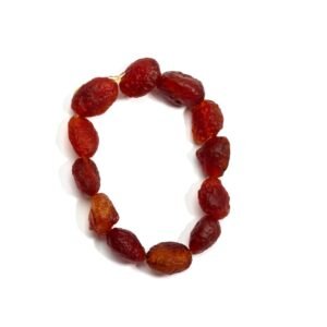 Natural Red Aqeeq (Agate) Certified Bracelet