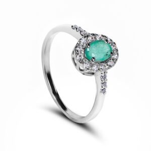 Emerald Stone of Nature — 0.60–0.80ct GGI Certified Natural Emerald Ring
