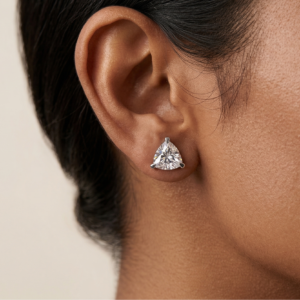 A Hint of Shine — 2ct GRA Certified Moissanite Stud Earrings in Sterling Silver