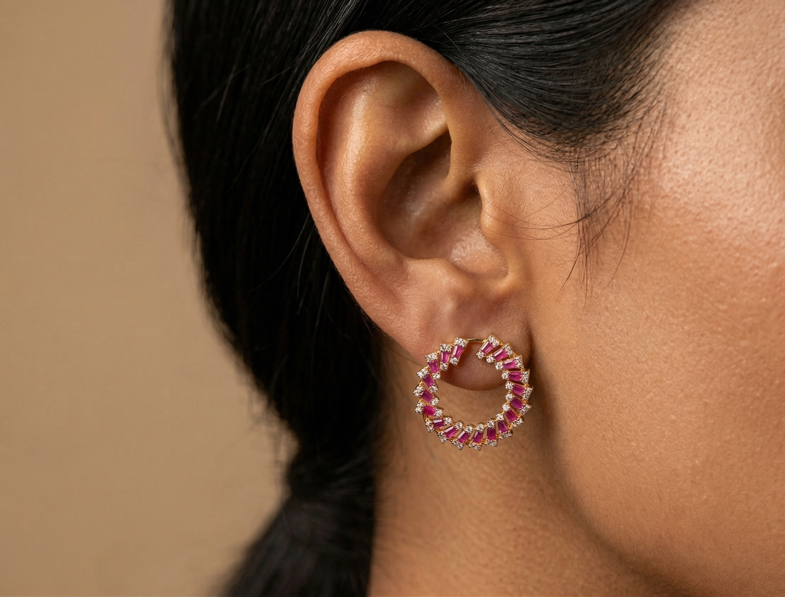 Petals of Paradise — Gold Plated Sterling Silver Floral Earrings