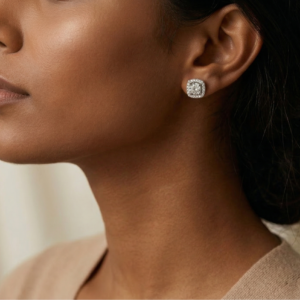 D'Amour Clarity — 1ct GRA Certified Moissanite Studs in Sterling Silver