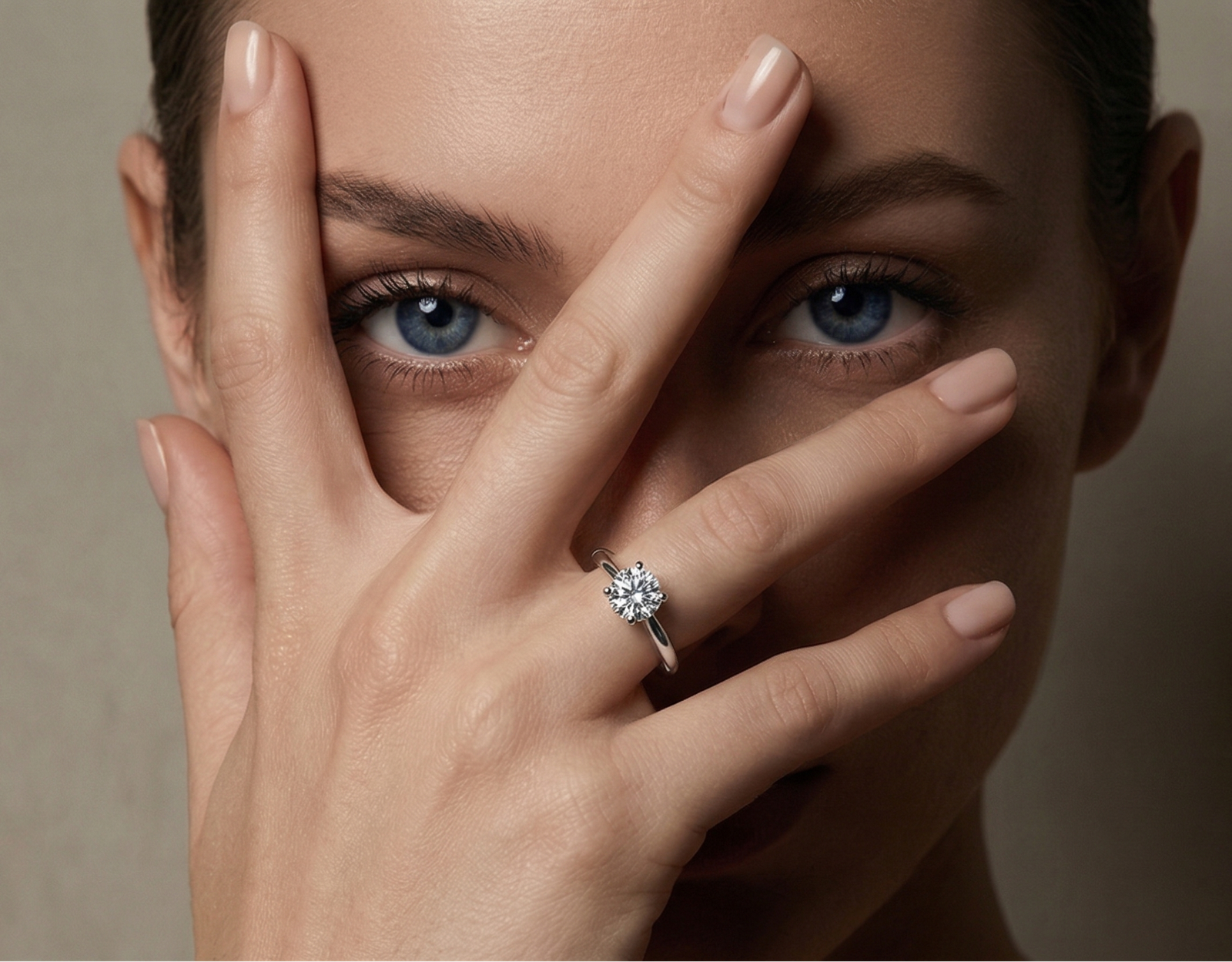 Ever-Fire — 1ct Moissanite Solitaire Ring in Sterling Silver