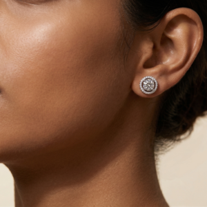 Moonglow Majestic — 1ct GRA Certified Moissanite Studs in Sterling Silver