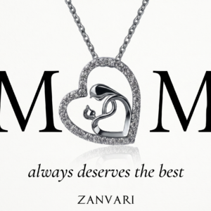 Her Heart, My Home — Moissanite Heart Pendant Necklace in Sterling Silver