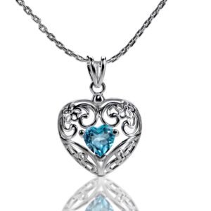 Love Struck — Heart Pendant Necklace in Sterling Silver
