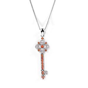 Heart of Coral — Natural Coral Locket in Sterling Silver