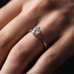 Moissy Magic — 1ct GRA Certified Moissanite Ring in Sterling Silver