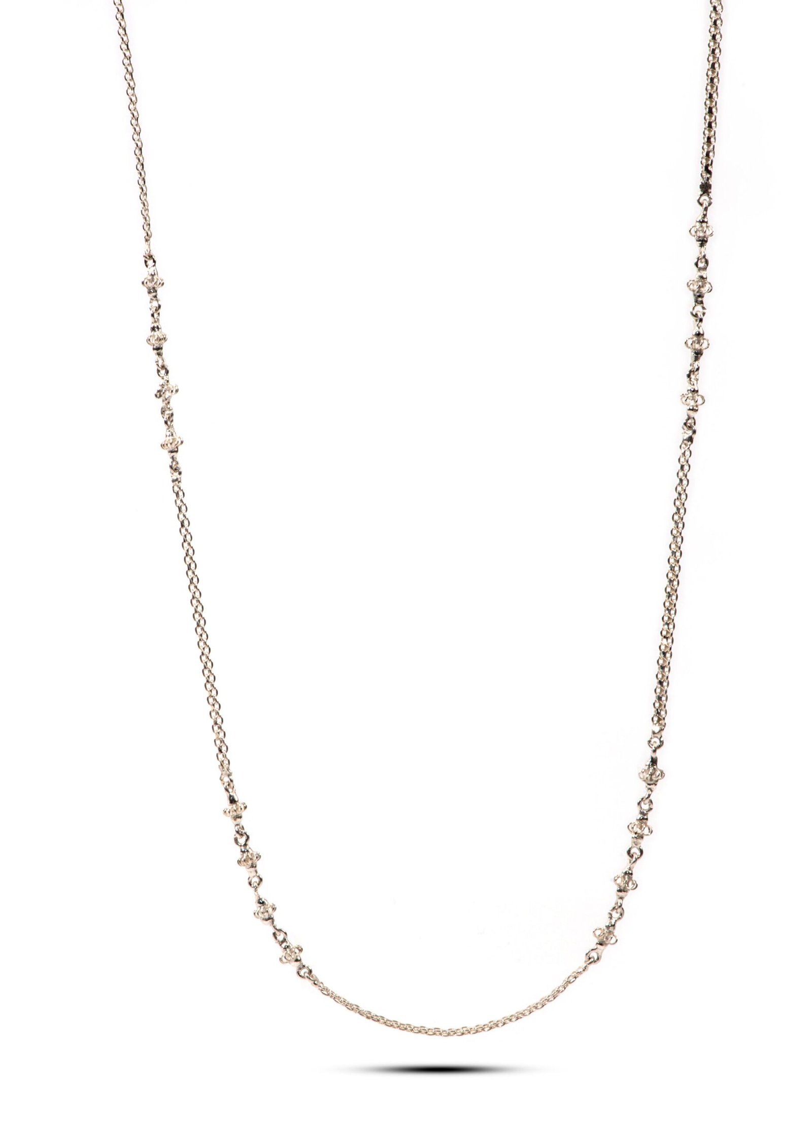 Filigree Flair — 18-Inch Sterling Silver Chain for Women