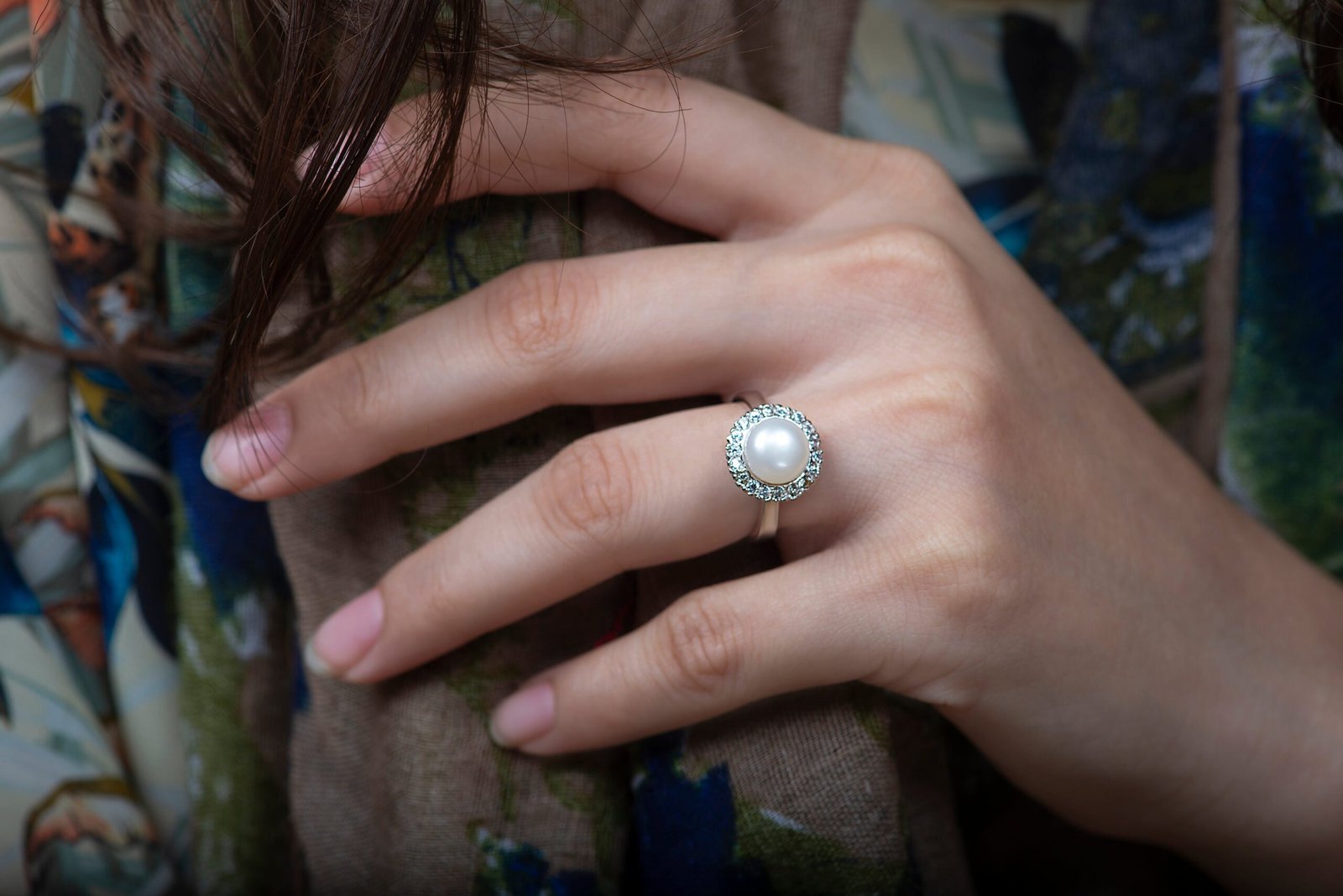 Ocean's Grace — Natural Freshwater Pearl (Moti) Ring in Sterling Silver - Image 2