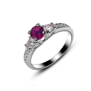 Ruby Scarlet — Natural Ruby (Yaqoot) Ring in Sterling Silver