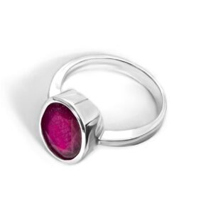 The Passion of Ruby — Men's 5–8ct Natural Ruby Ring in Sterling Silver