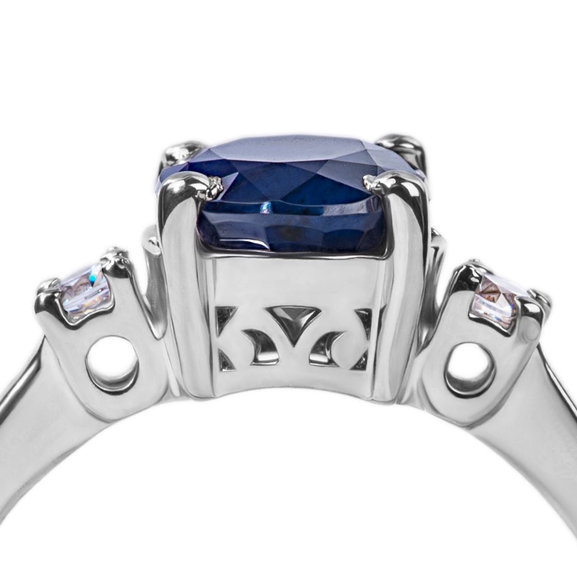 The Wisdom Stone of Sapphire — 2ct Natural Blue Sapphire (Neelam) Ring